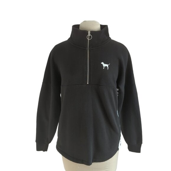 Victoria's Secret Pink Quarter Zip Sweatshirt - Picture 1 of 5